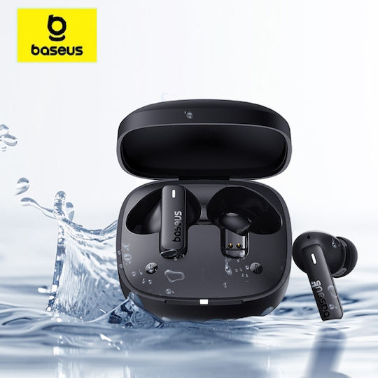 Baseus Bowie E19 In-ear Bluetooth Handsfree Ακουστικά με Αντοχή στον Ιδρώτα και Θήκη Φόρτισης Λευκά
