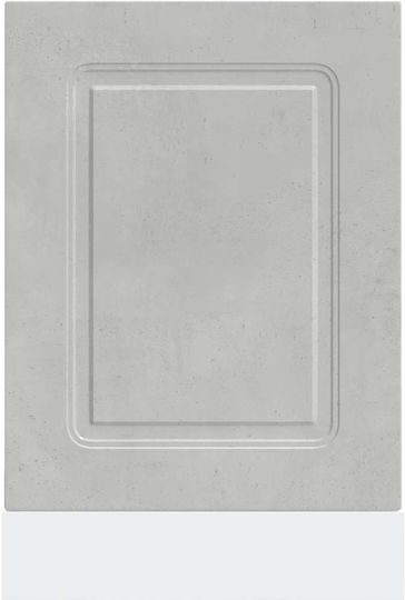 Kalmar Dishwasher Panel Concrete Grey 45x1.5x67 Cm Grey Concrete 853651