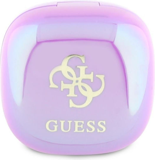 Guess 4G Logo Mini In ear Bluetooth хендсфри Слушалки с Кутийка за Зареждане Лилав