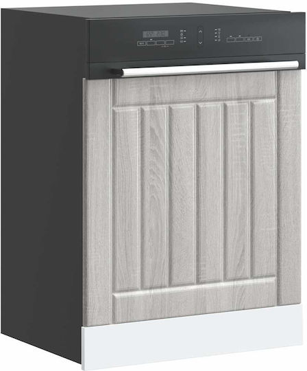 Lucca Dishwasher Panel Grey Sonoma Grey 60 X 1.5 X 67 Cm