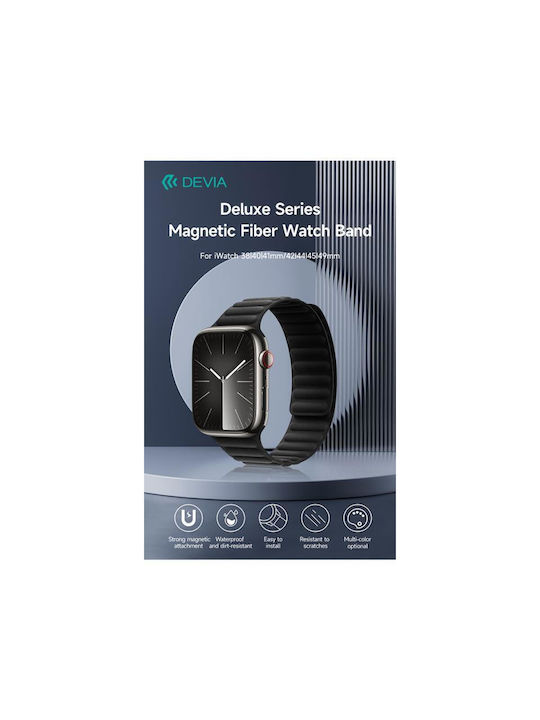 Devia Λουράκι Δερμάτινο Καφέ (Apple Watch 44/45/46mm/Ultra 49mm)