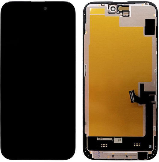 O ecran OLED cu Mecanism Tactil pentru Apple iPhone 15 Plus (Negru)