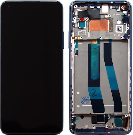 Screen with Touch Mechanism and Frame for Mi 11 Lite (Blue)
