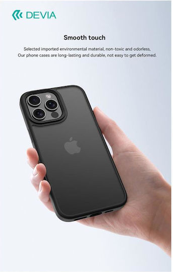 Devia Pino Back Cover Σιλικόνης / Πλαστικό Μαύρο (iPhone 16 Plus)