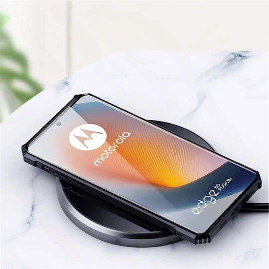 Erbord Fusion Umschlag Rückseite Schwarz (Motorola Edge 50 Fusion 5G)