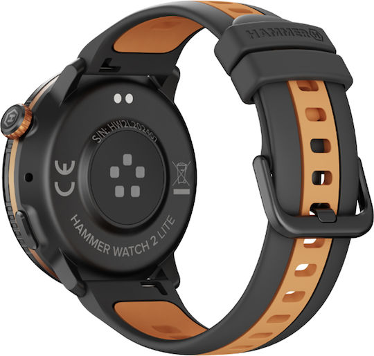 Hammer Watch 2 Lite με Παλμογράφο (Μαύρο)