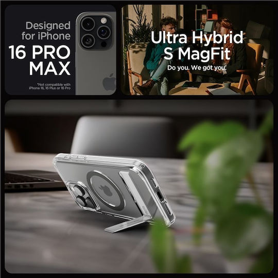 Spigen Ultra Hybrid S MagFit Back Cover Plastic Graphite (iPhone 16 Pro Max)