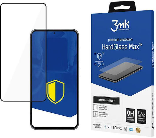 3MK HardGlass Max 0.3mm Vollflächig gehärtetes Glas Schwarz (Galaxy S24 FE)