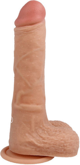 Cyber Silicock Gurtzeug mit Dildo und Vibration in Hautfarbe