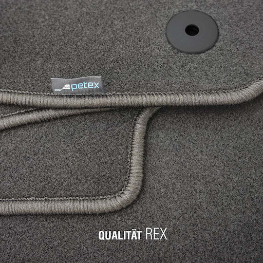 Petex Set of Front and Rear Mats 3pcs for Ford Transit 2014 Black