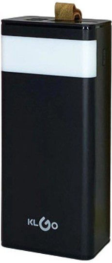 KLGO KP-79 Power Bank 30000mAh με 2 Θύρες USB-A Λευκό
