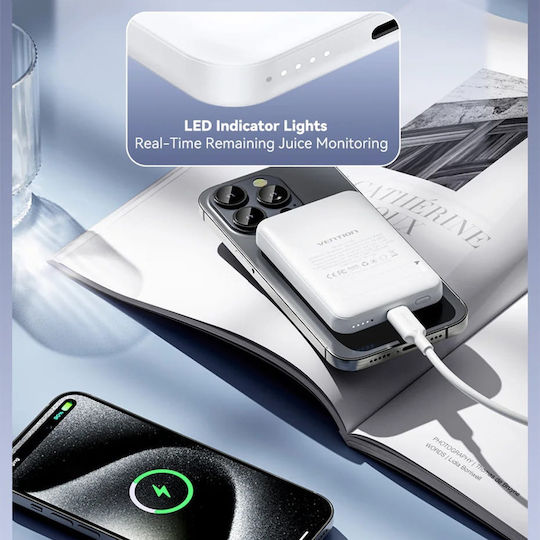 Vention MagSafe Power Bank 5000mAh 20W Черен