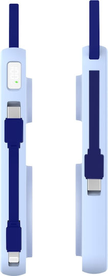 3MK PastelUp MagSafe Power Bank 10000mAh 22.5W с USB-A порт и USB-C порт Син