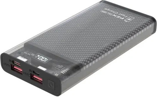 PZX V75 Power Bank 10000mAh 22.5W Μαύρο