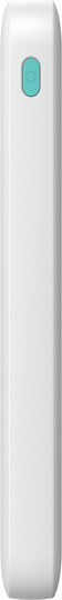 Joyroom JR-PBF12 Power Bank 10000mAh 12W με 2 Θύρες USB-A και Θύρα USB-C Λευκό