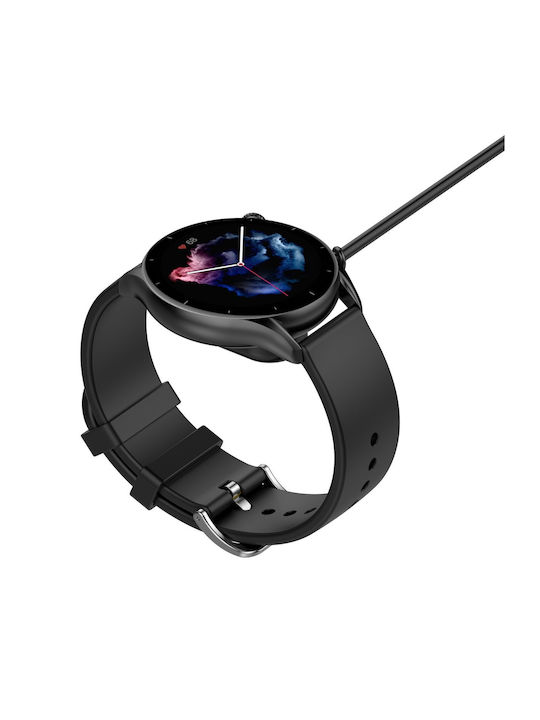 Tactical Charging Cable Wearable Charger Amazfit GTR 3 / GTR 3 Pro / GTS 3 Blackς