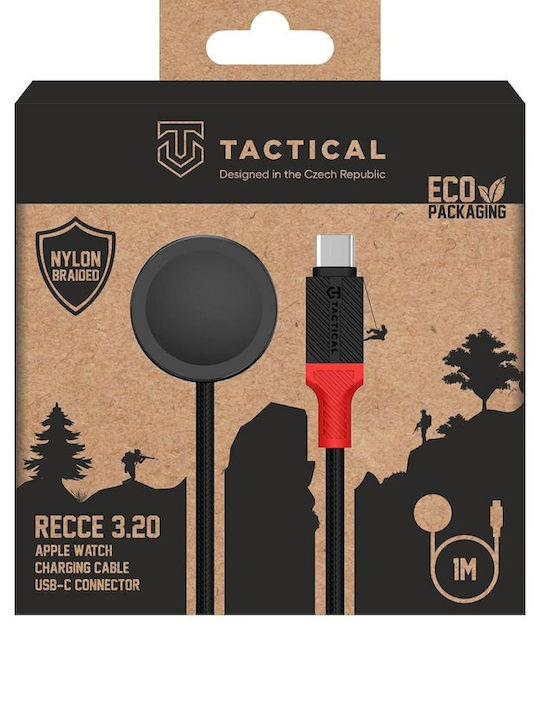 Tactical Recce 3:20 Cable Apple Watch Black Red