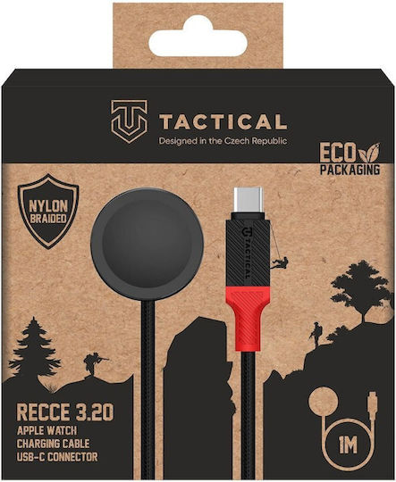 Tactical Recce 3:20 Cable Apple Watch Black Red