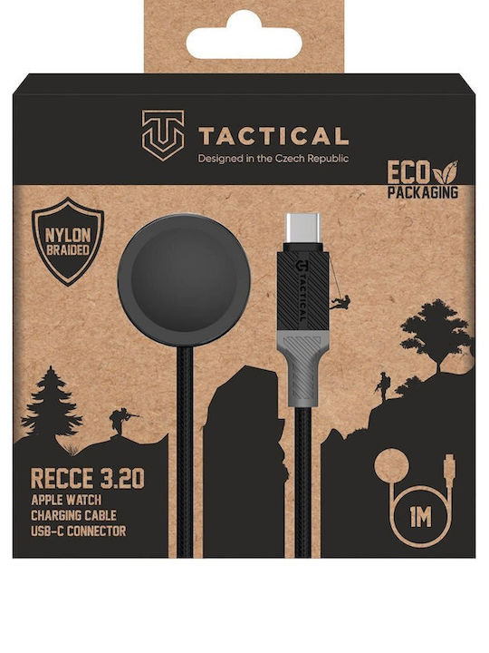 Tactical Recce 3:20 Cable Apple Watch Black Grey