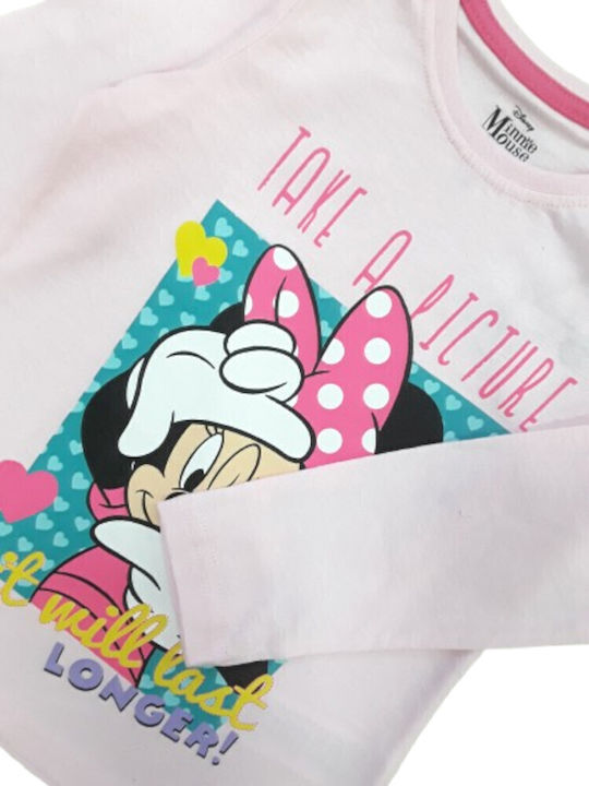 Παιδική Μπλούζα Μακρυμάνικη Pink Minnie