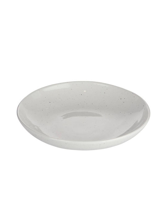 Butlers Lynn Teller Nudeln Keramik Beige mit Durchmesser 22cm