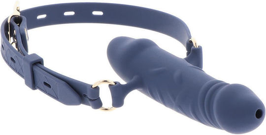 Blue Silicone Breathable Penis Gag