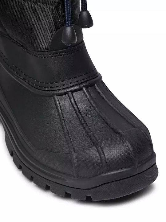 Kids Snow Boots with Velcro Black
