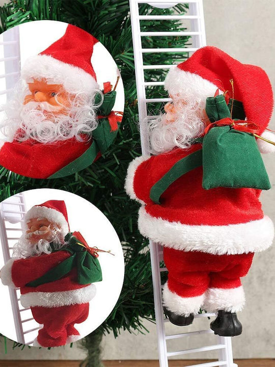 Santa Claus in Ladder Red
