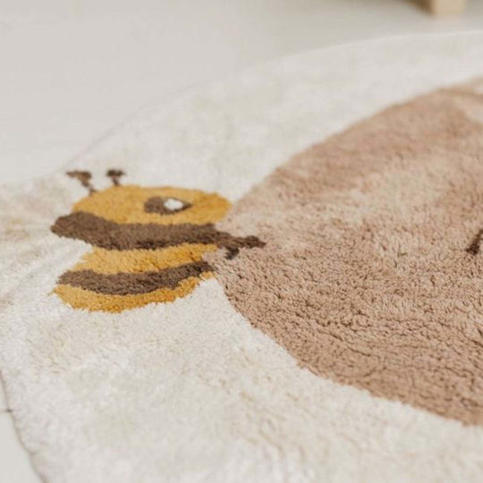 Little Dutch Rabbit Bee Παιδικό Χαλί Στρογγυλό με Διάμετρο 110cm