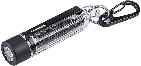 Niteize Rechargeable Keychain Flashlight LED UV Waterproof IPX4 with Maximum Brightness 300lm Multicolour