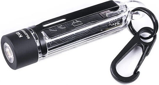 Niteize Rechargeable Keychain Flashlight LED UV Waterproof IPX4 with Maximum Brightness 300lm Multicolour