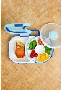 GoBe Baby Food Plate Spinner Blue