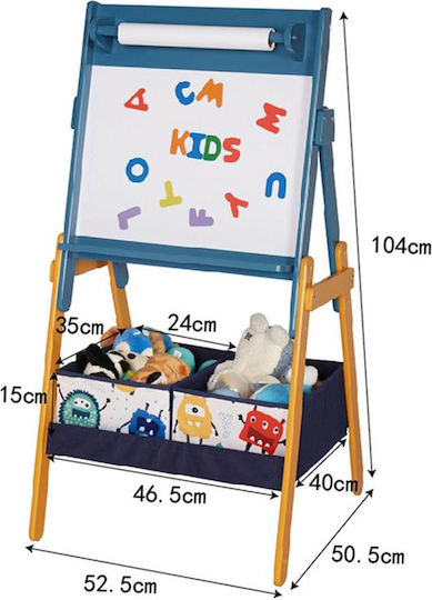 Children's Wooden Board Ginger Home Easel Magnets On Stand Learning Drawing Storage Monster
