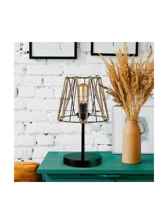 Megapap Clancy Lustră Decorativă cu Soclu pentru Bec E27 Negru