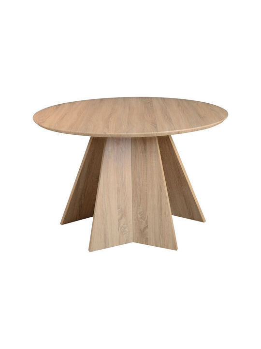 Bibble Rund Tisch Speisesaal Holz Natural Shade 120x120x76cm