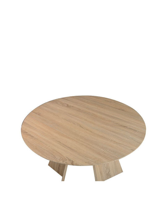 Bibble Rund Tisch Speisesaal Holz Natural Shade 120x120x76cm
