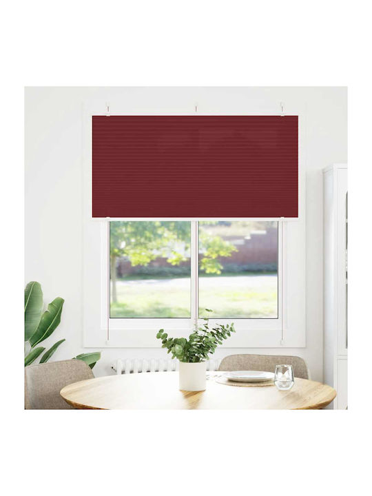 vidaXL Shade Blind Fabric in Burgundy Color L120xH150cm