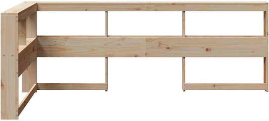 vidaXL Wooden Bed Headboard Pine 80x80cm