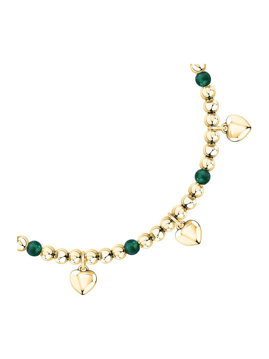 Morellato Damen Armband mit Design Herz aus Stahl Vergoldet