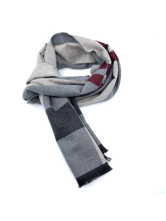 Legend Accessories Men's Cashmere Scarf Burgundy