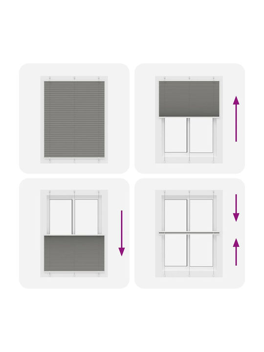 vidaXL Shade Blind Fabric in Gray Color L105xH100cm