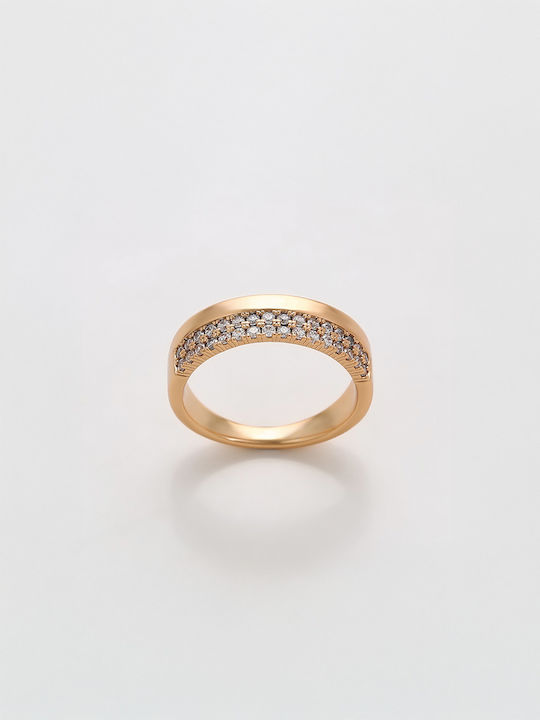 Chrysothemiss Ring with Zircon Gold Plated