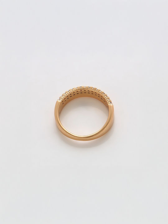 Chrysothemiss Ring with Zircon Gold Plated
