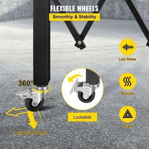 Vevor Μεταλλική Πόρτα Φράχτη σε Μαύρο Χρώμα 1.8x1.21m