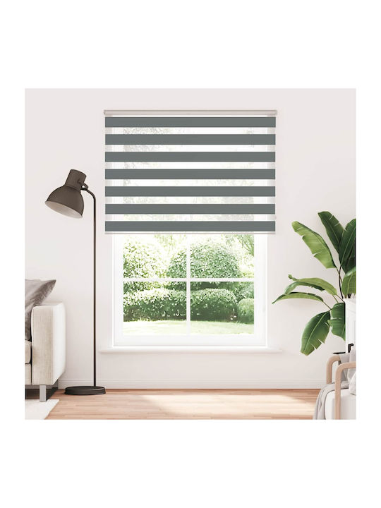 vidaXL Roller Blinds Partial Blackout Gray W160xH230cm 4014195