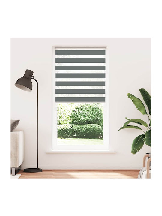 vidaXL Roller Blinds Partial Blackout Gray W110xH200cm 4014159