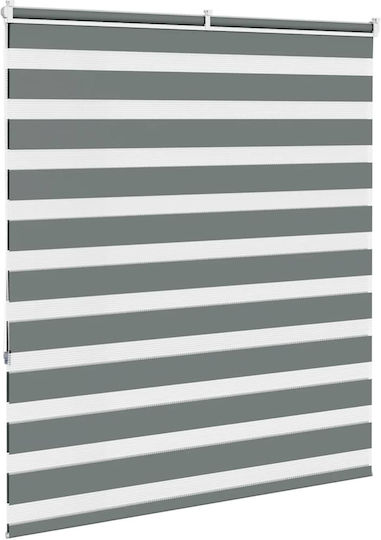 vidaXL Roller Blinds Partial Blackout Gray W120xH150cm 4014135