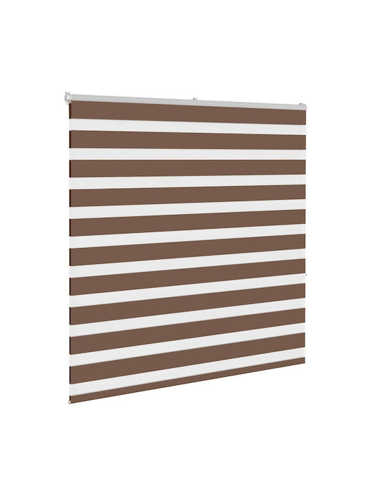 vidaXL Roller Blinds Partial Blackout Brown W140xH150cm 4014347