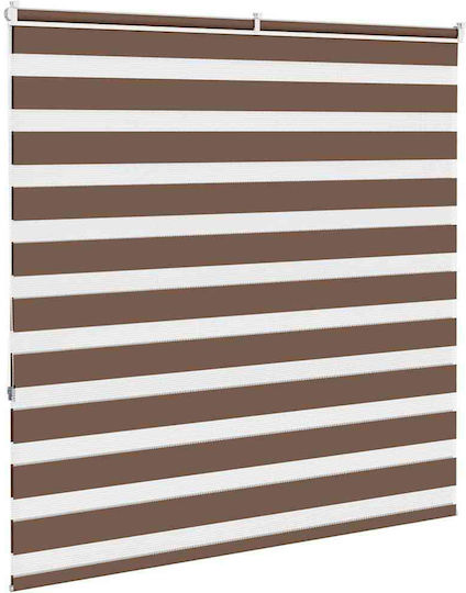 vidaXL Roller Blinds Partial Blackout Brown W140xH150cm 4014347
