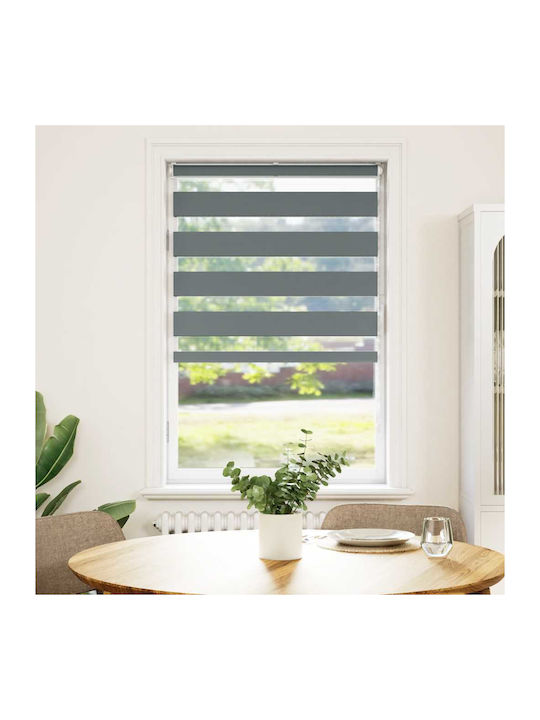 vidaXL Roller Blinds Partial Blackout Gray W75xH100cm 4014100